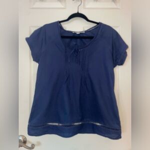 Boden Casual Navy ShortSleeve Blouse for Women US Size 10